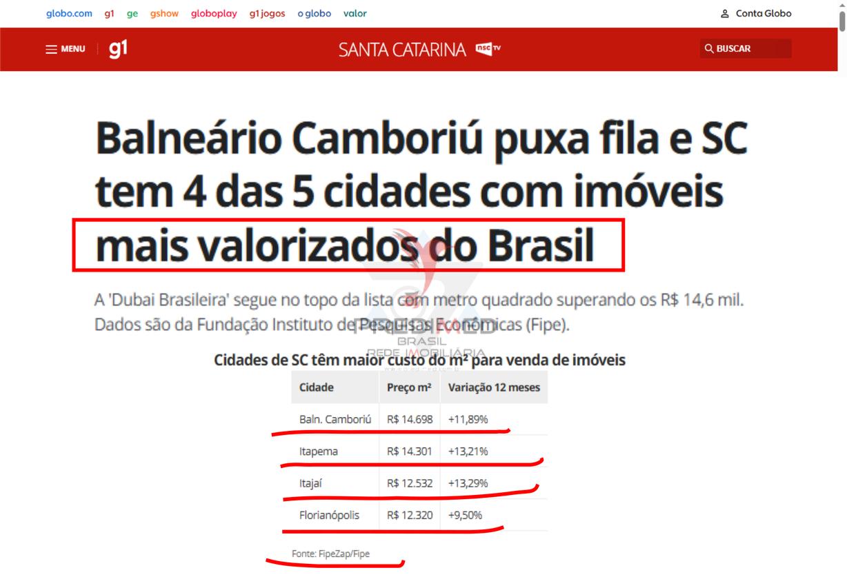 Invista em Santa Catarina: O Litoral que Mais Valoriza no Brasil! Avenida do Lago Canela - 