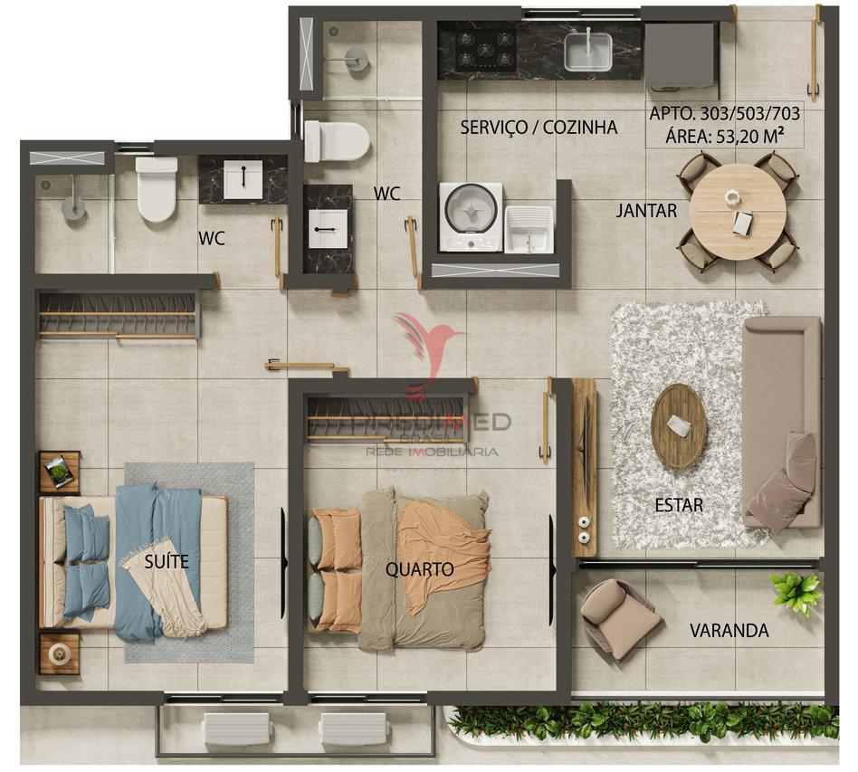 Apartamento à venda na Praia do Bessa - João Pessoa - 