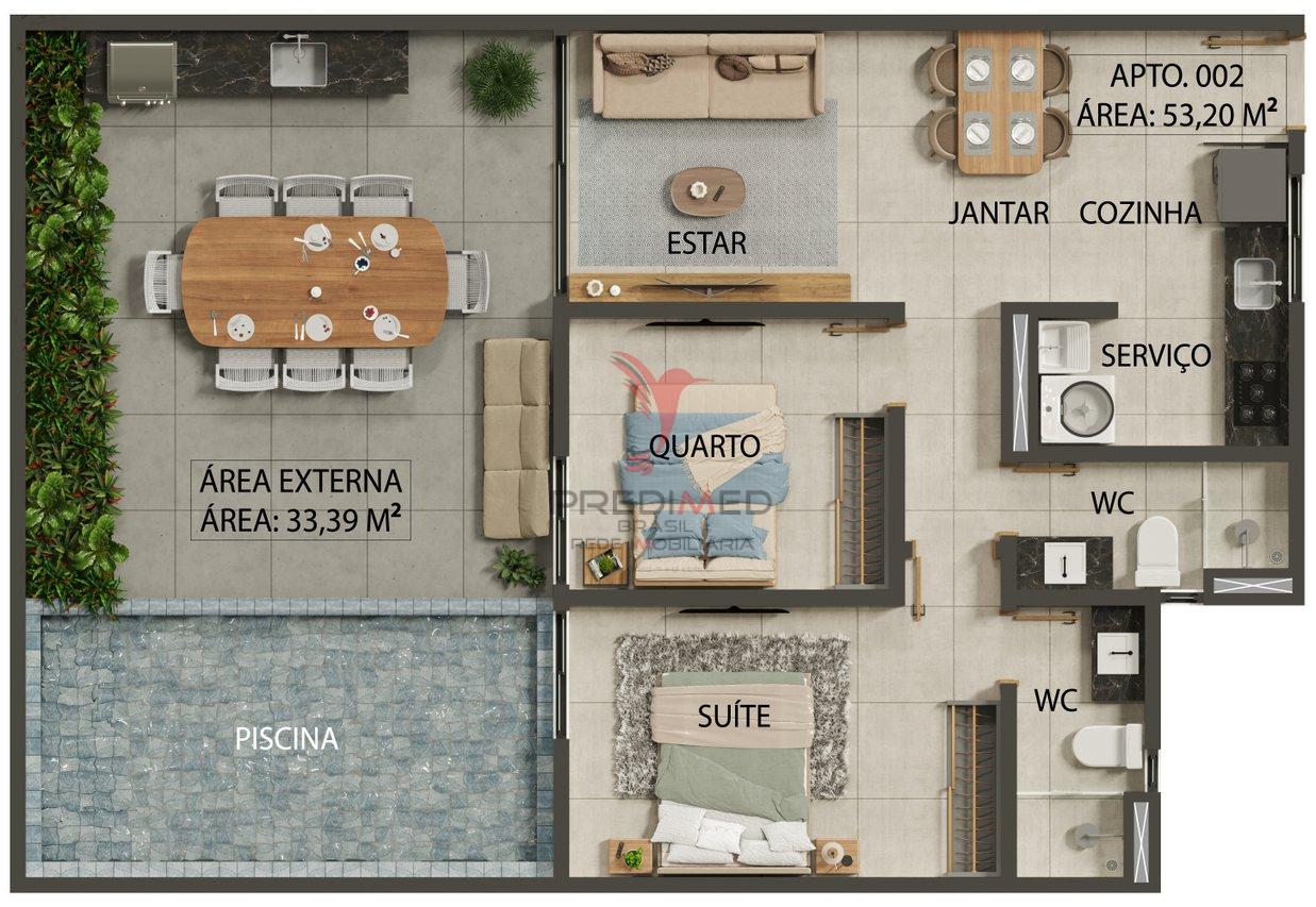 Apartamento à venda na Praia do Bessa - João Pessoa - 