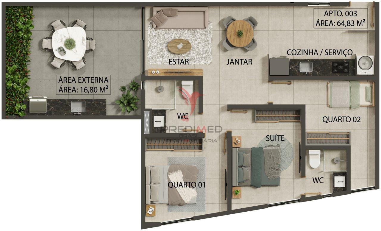 Apartamento à venda na Praia do Bessa - João Pessoa - 