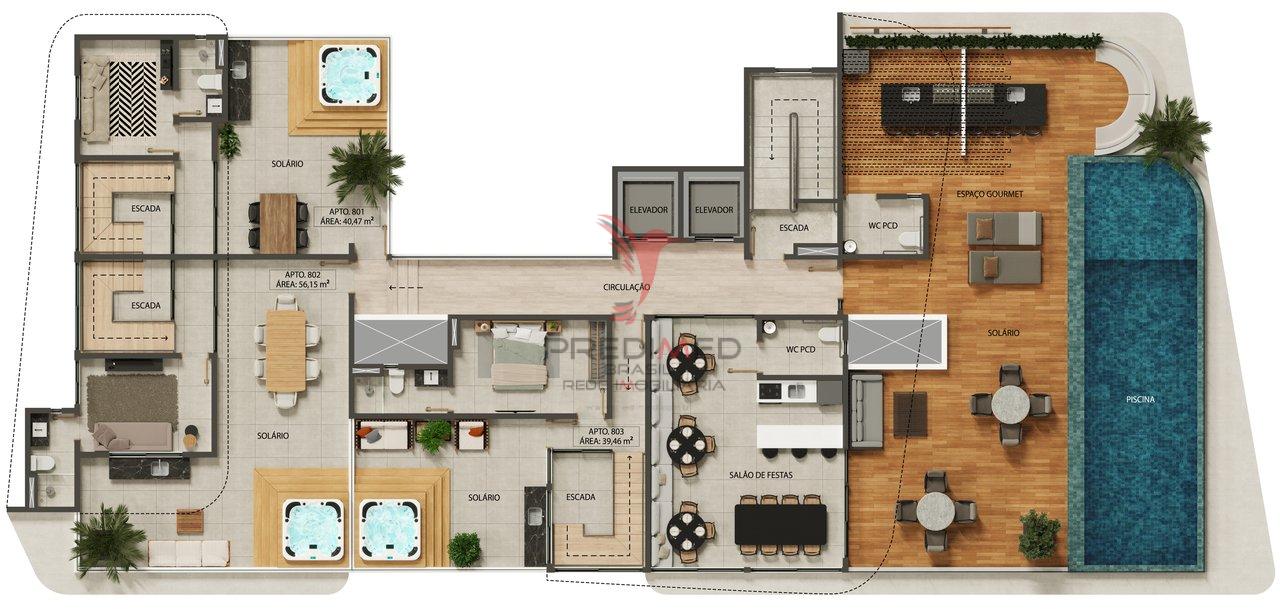 Apartamento à venda na Praia do Bessa - João Pessoa - 