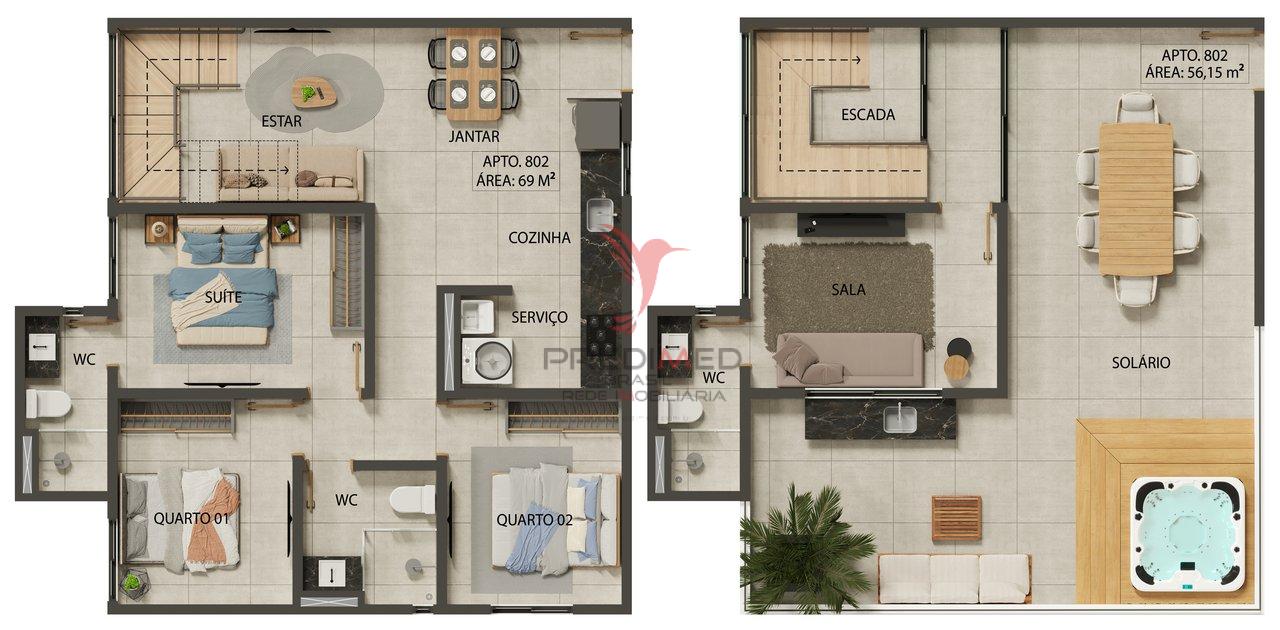 Apartamento à venda na Praia do Bessa - João Pessoa - 