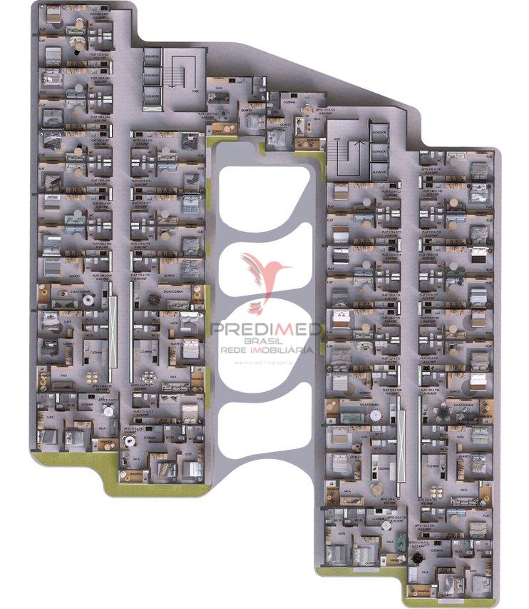 Oportunidade de Repasse de Flat no Yakã Residence Resort abaixo do valor de mercado Rua Vitorino Cardoso Cabedelo - 