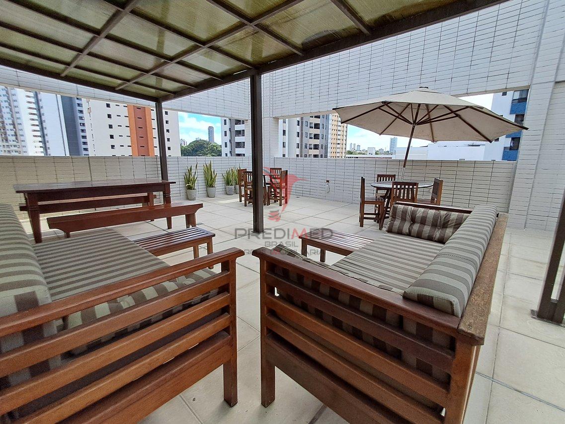 Apartamento 1 Quarto Porteira Fechada ao lado do Manaíra Shopping e a apenas 600m do mar  João Pessoa - 