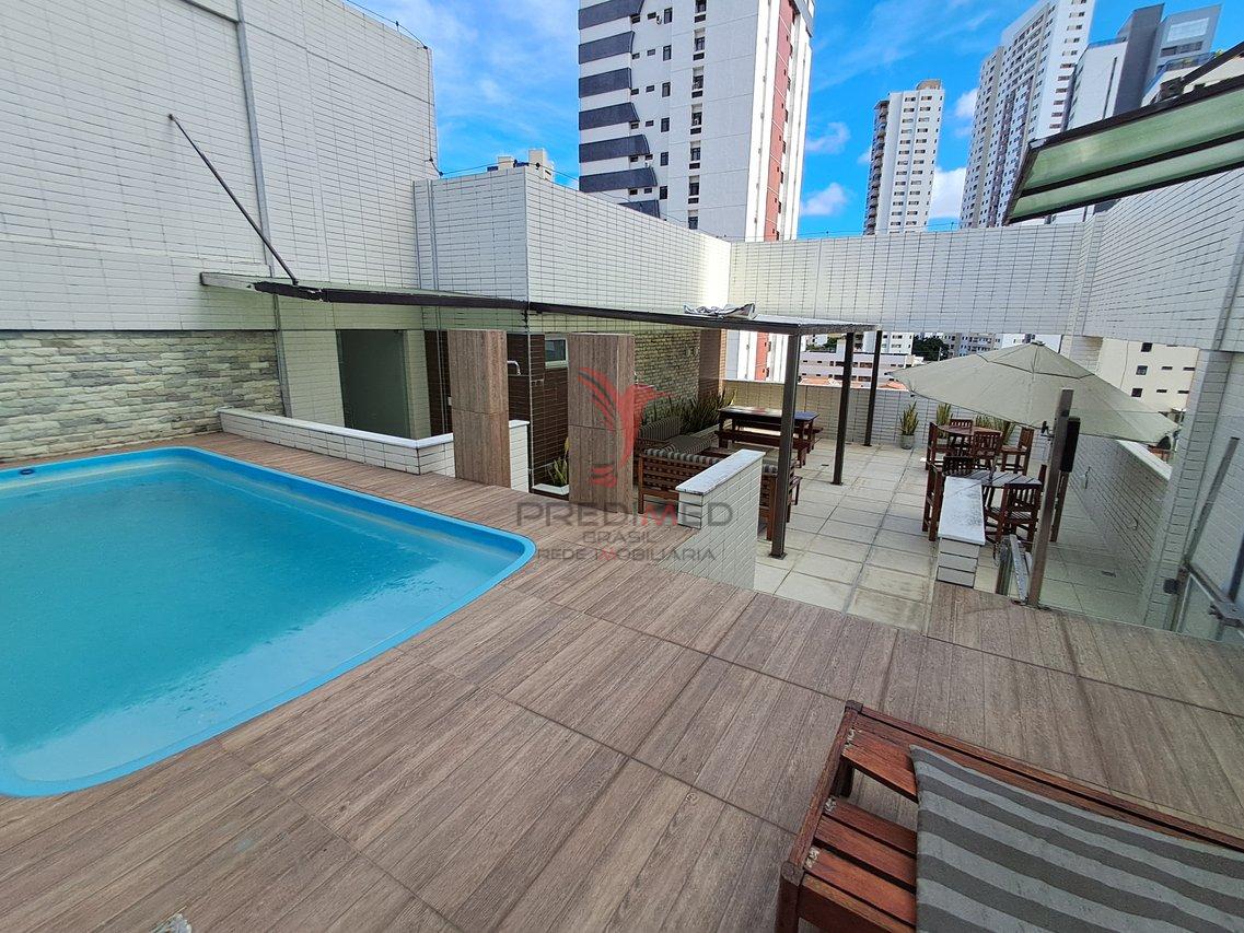 Apartamento 1 Quarto Porteira Fechada ao lado do Manaíra Shopping e a apenas 600m do mar  João Pessoa - 