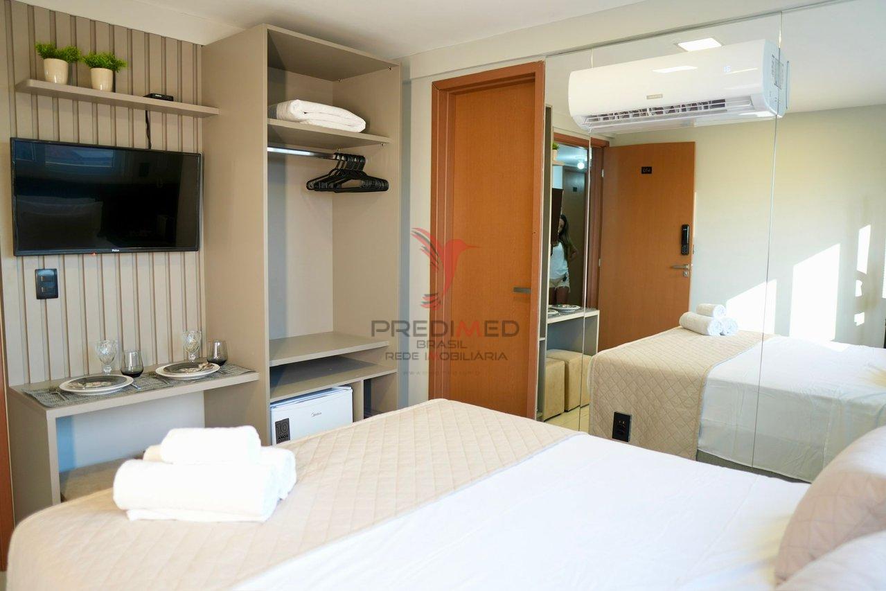 Vendo flat mobiliado beira mar do Bessa 15m2  João Pessoa - 