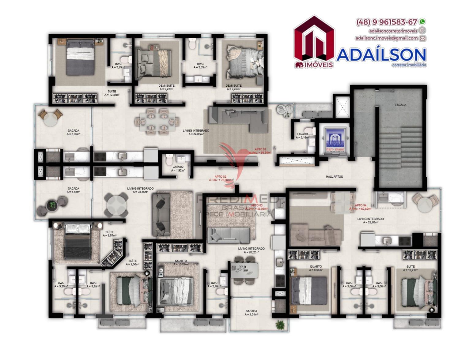 Apartamento, 2 quartos, 75 m² - Foto 19