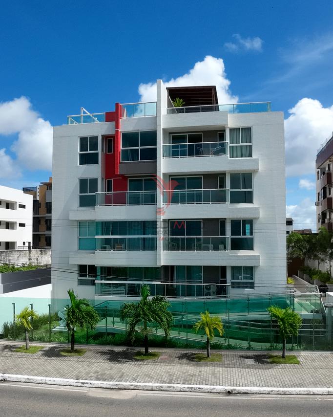 Apartamento NOVO Frente Mar no bairro do Bessa com 2 quartos e área privativa  João Pessoa - 