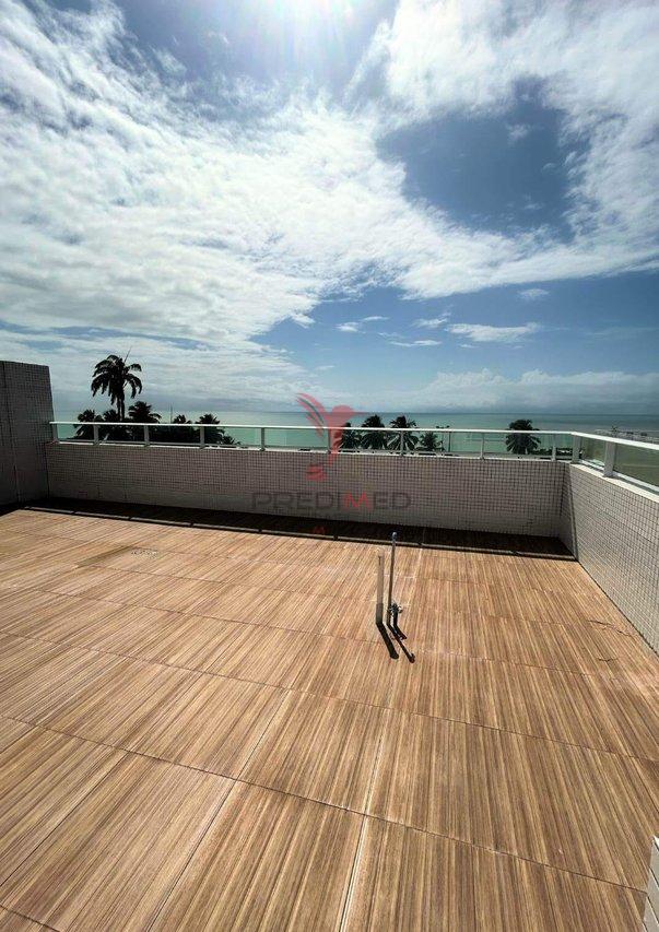 Cobertura Duplex no Cabo Branco a 50m da praia com Vista para o Mar com Projetados  João Pessoa - 