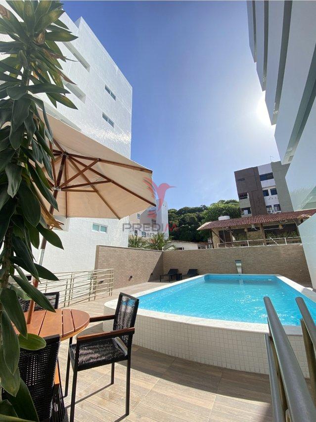 Cobertura Duplex no Cabo Branco a 50m da praia com Vista para o Mar com Projetados  João Pessoa - 