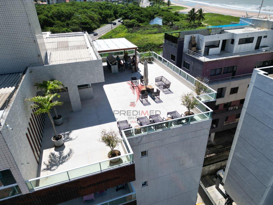 Flat Semi Mobiliado no Bessa a 50m do Mar com Área de Lazer e Localização Privilegiada  João Pessoa - 