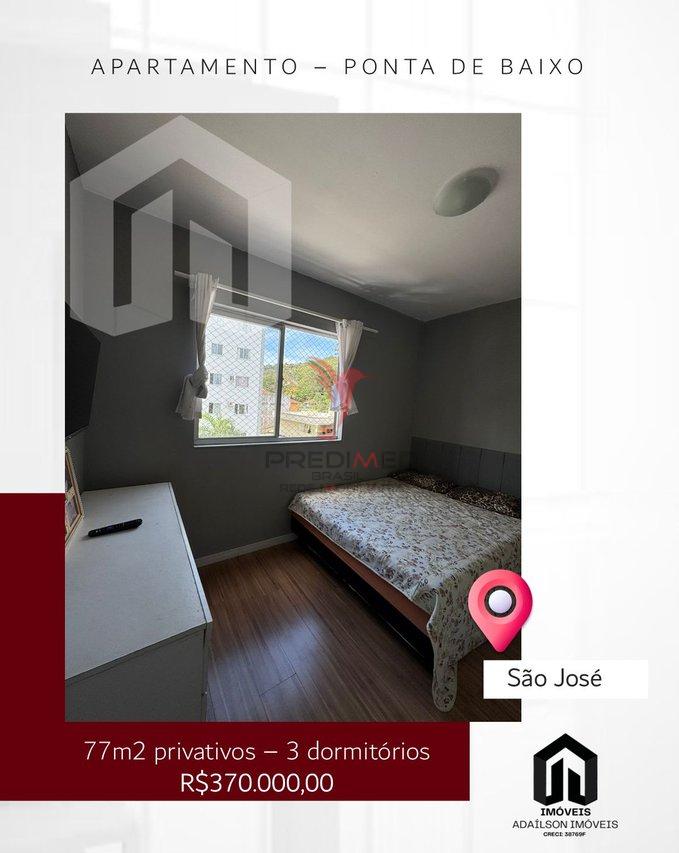 Apartamento 3 dorm à venda – Ponta de Baixo, São José sc Brasil Rua Frederico Afonso São José - 