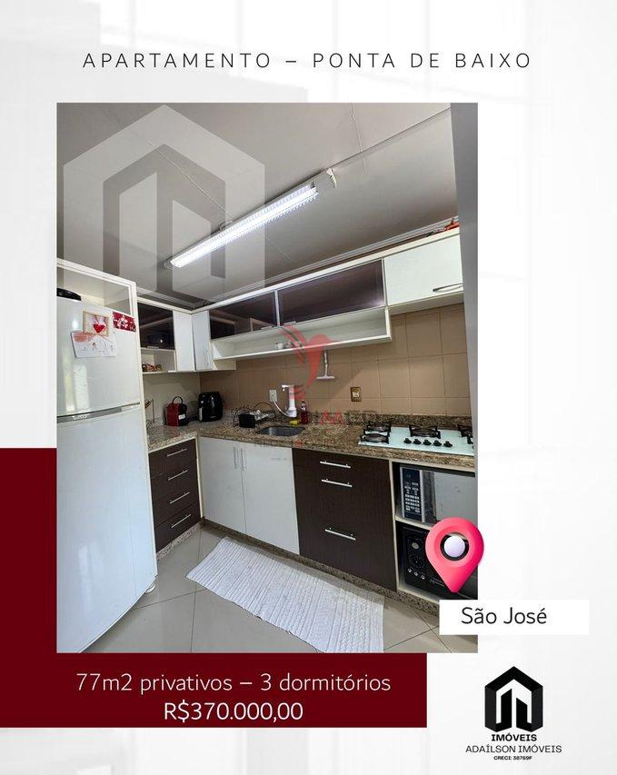 Apartamento 3 dorm à venda – Ponta de Baixo, São José sc Brasil Rua Frederico Afonso São José - 