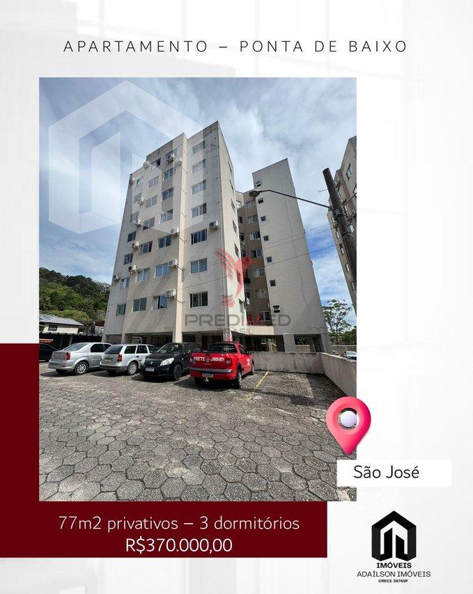 Apartamento 3 dorm à venda – Ponta de Baixo, São José sc Brasil Rua Frederico Afonso São José - 