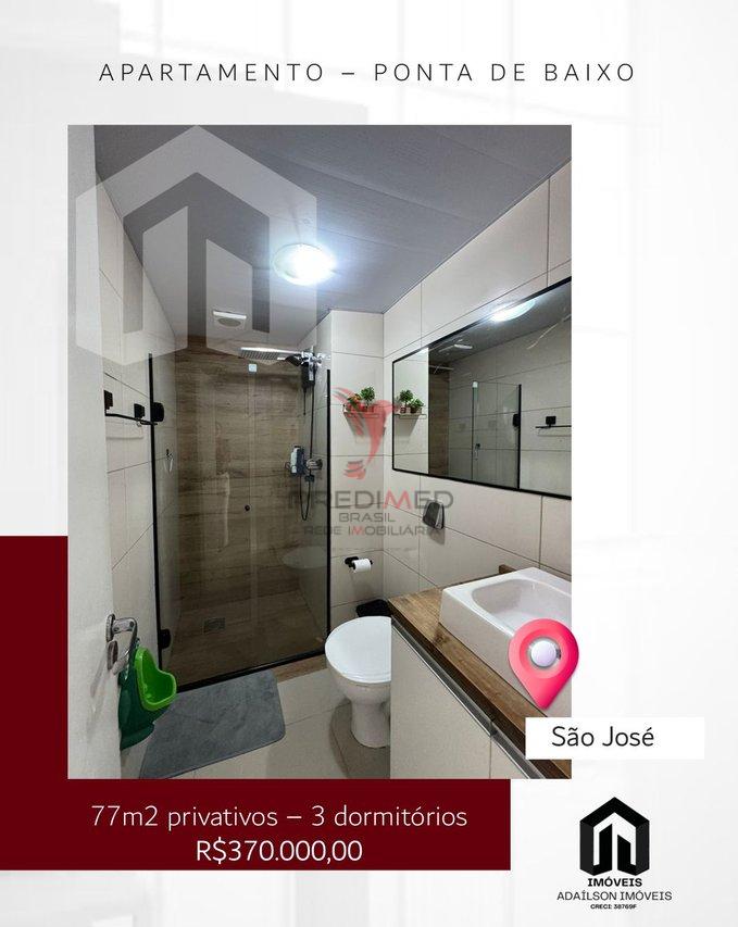 Apartamento 3 dorm à venda – Ponta de Baixo, São José sc Brasil Rua Frederico Afonso São José - 