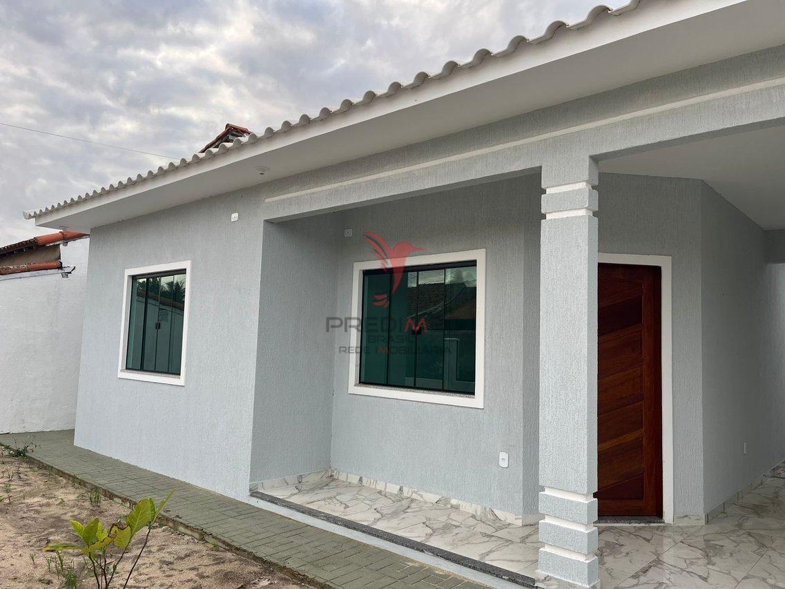 Casa Nova Primeira Locação - 2 Quartos 300m da Praia Pronto para Morar  Iguaba Grande - 