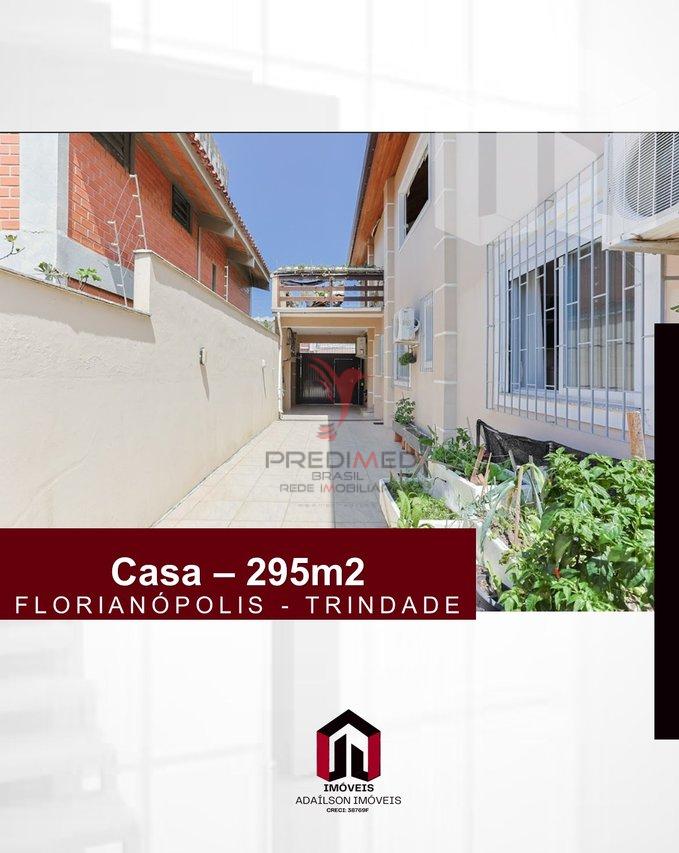 Casa a venda em Florianópolis SC Bairro Trindade com 4 quartos, sendo 2 suítes ,295m² Rua Capitão Pedro Bruno de Lima Florianópolis - 
