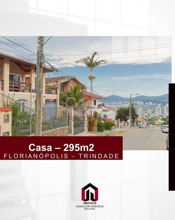 Casa a venda em Florianópolis SC Bairro Trindade com 4 quartos, sendo 2 suítes ,295m² Rua Capitão Pedro Bruno de Lima Florianópolis - 