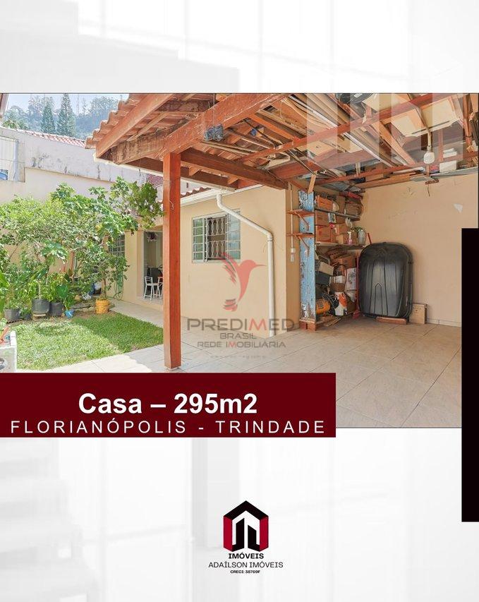 Casa a venda em Florianópolis SC Bairro Trindade com 4 quartos, sendo 2 suítes ,295m² Rua Capitão Pedro Bruno de Lima Florianópolis - 