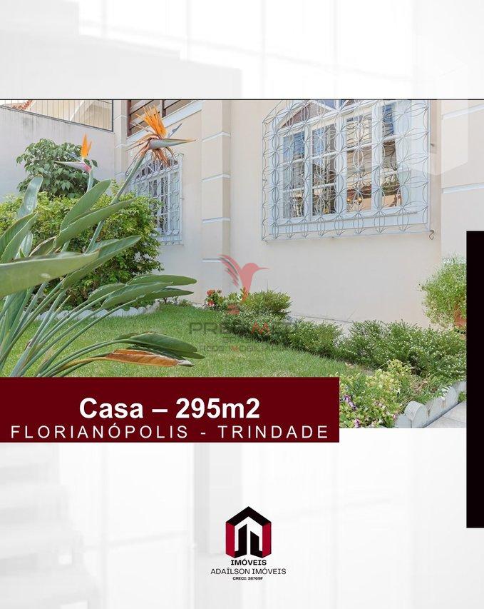 Casa a venda em Florianópolis SC Bairro Trindade com 4 quartos, sendo 2 suítes ,295m² Rua Capitão Pedro Bruno de Lima Florianópolis - 