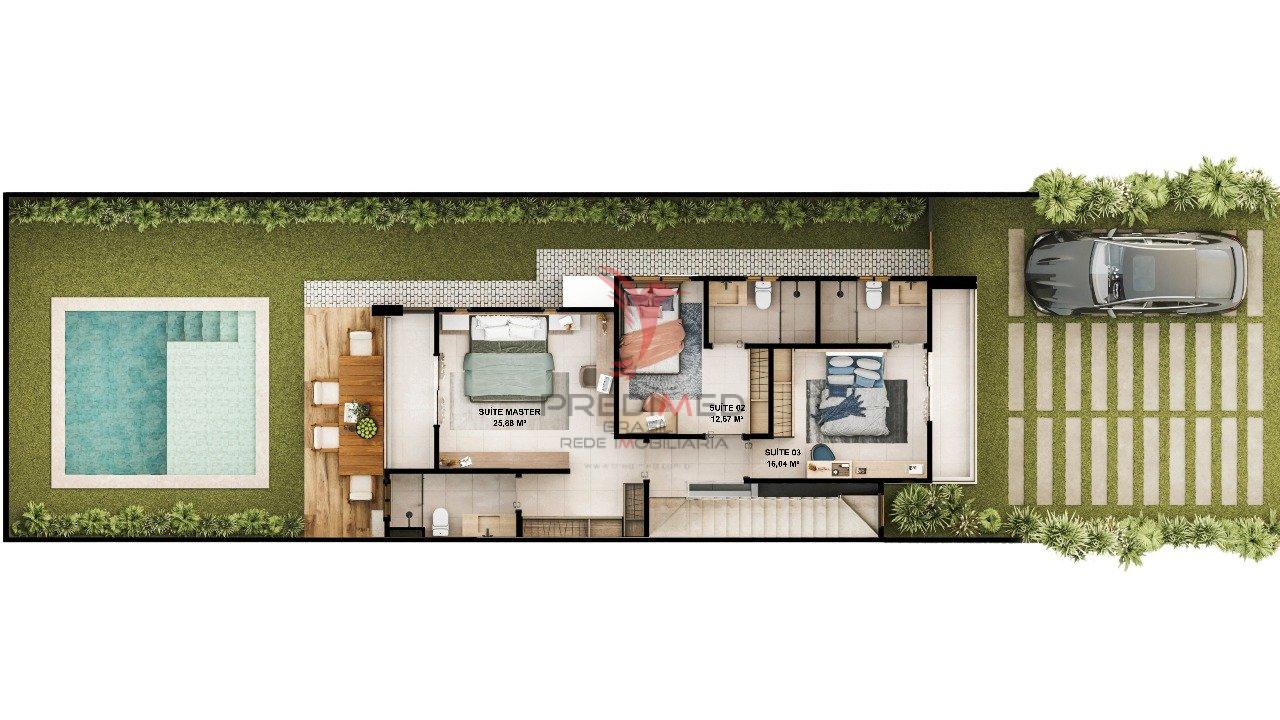 Lançamento de Casas no Eusébio, Guaribas.Ceará . Duplex com 3 e 4 Suites  Eusébio - 