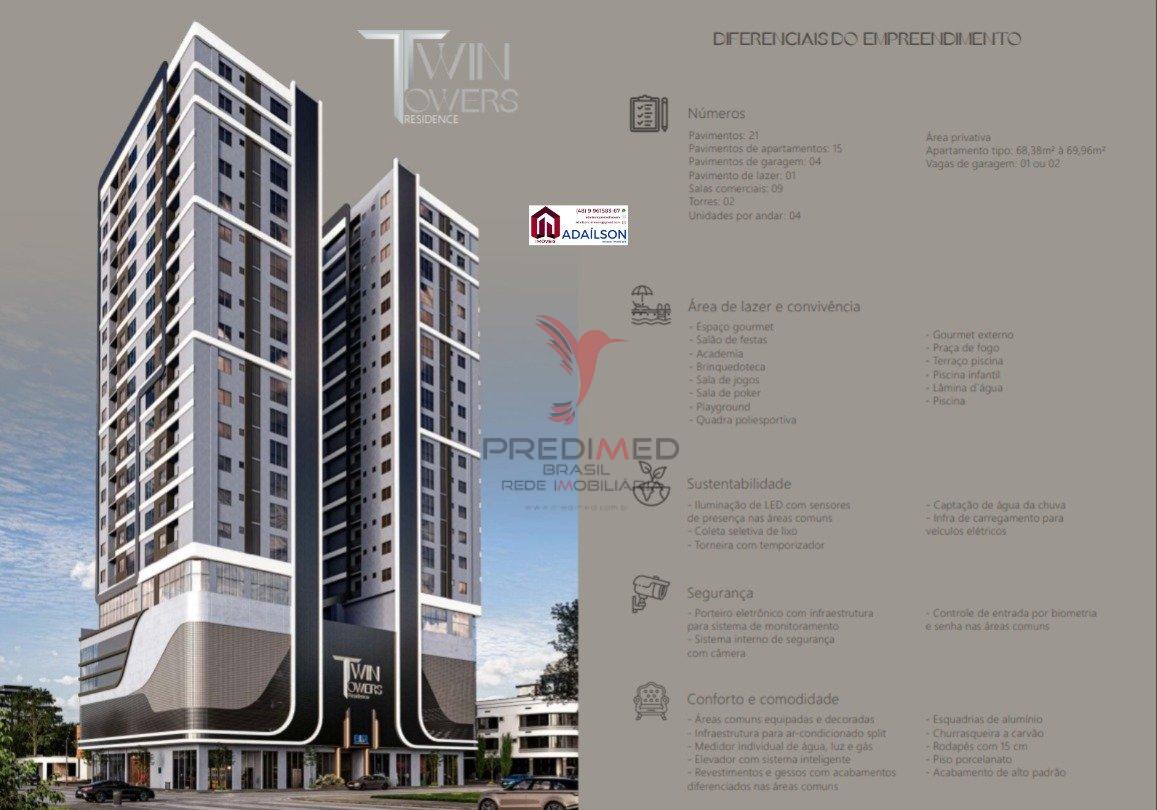 Twin Towers Apartamentos na planta em Itapema SC  BRASIL  Itapema - 
