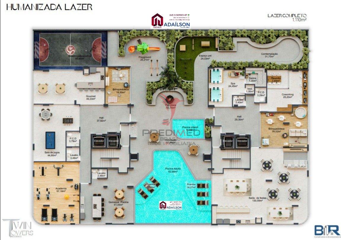 Twin Towers Apartamentos na planta em Itapema SC  BRASIL  Itapema - 