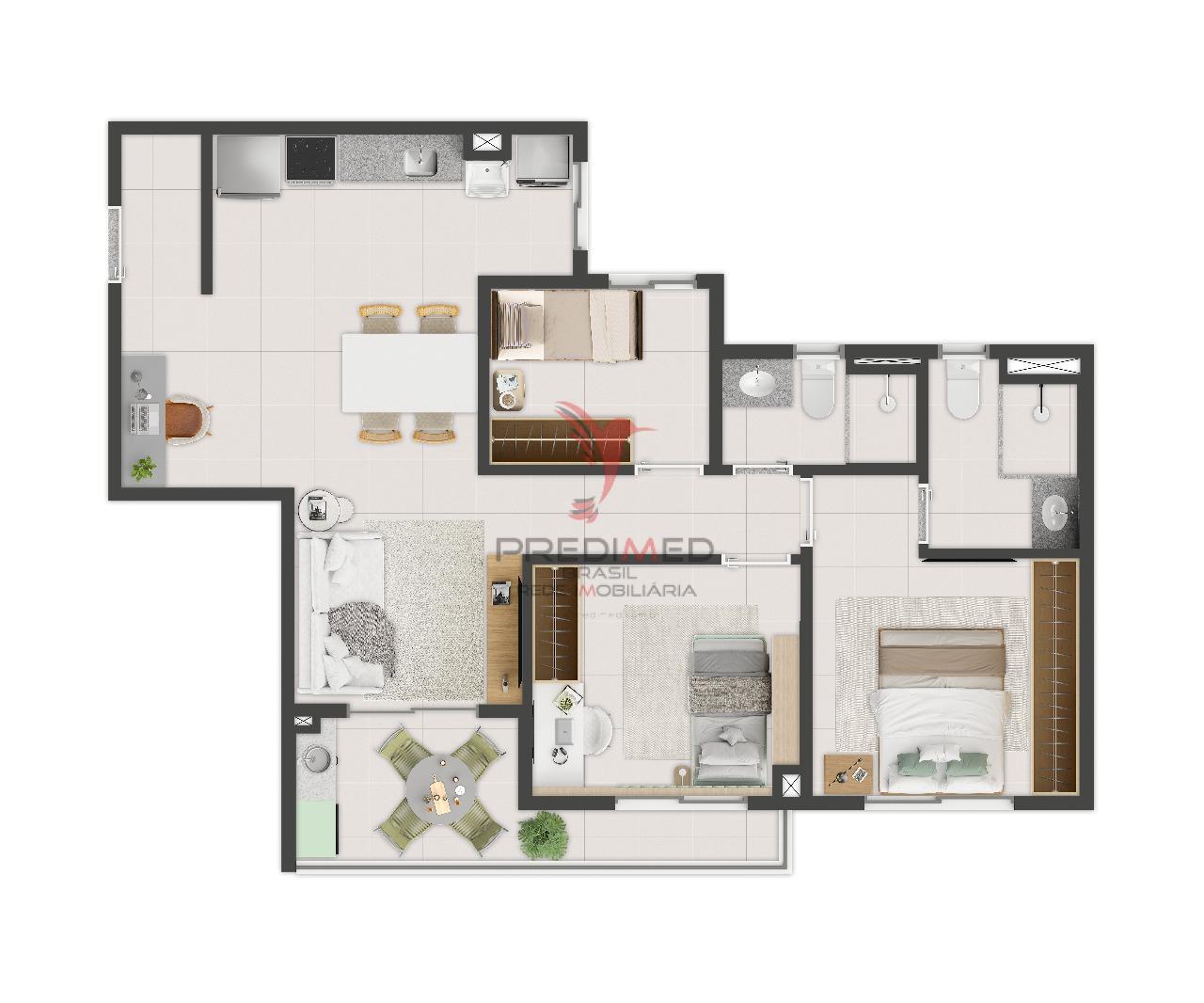 Apartamento, 3 quartos, 7070 m² - Foto 22