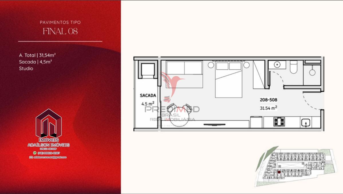 Apartamento, 1 quarto, 30 m² - Foto 43