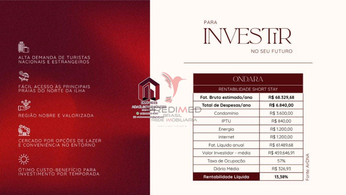 Lançamento-COBERTURA COM 2 DORMITÓRIOS NO ONDARA RESIDENCE, STUDIOS CANAJURÊ,FLORIPA - SC Rodovia Tertuliano Brito Xavier Florianópolis - 