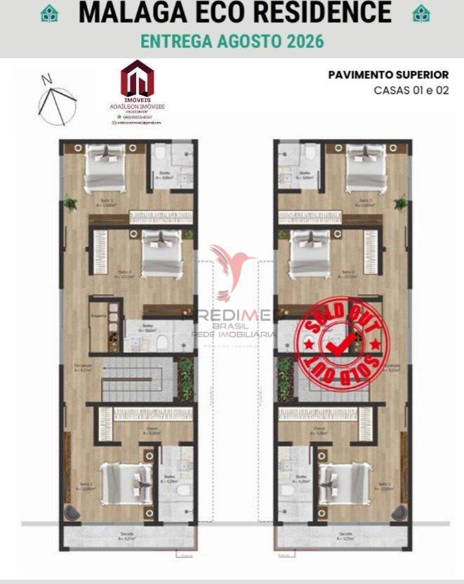 Málaga Eco À Venda, Casa de Luxo com 3 Quartos no Rio Tavares, Florianópolis Rua Jardim Campeche Sul Florianópolis - 