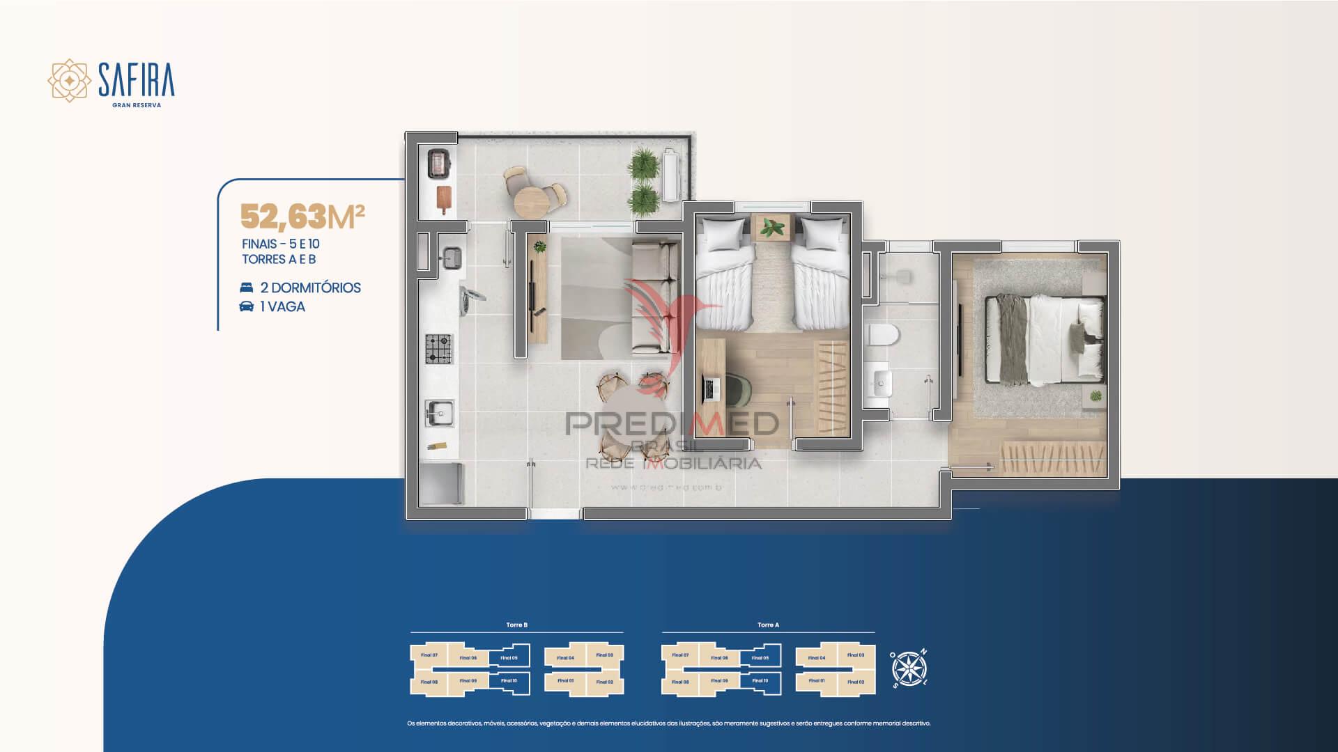 Apartamento, 2 quartos, 53 m² - Foto 23