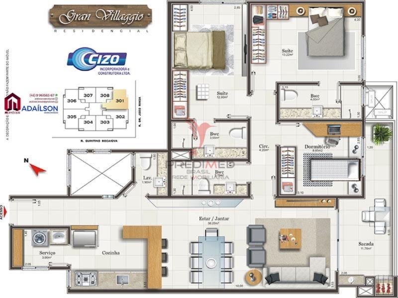 Apartamento, 2 quartos - Foto 12