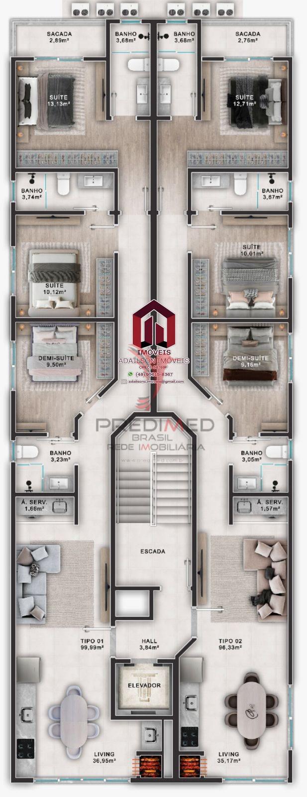 Apartamento, 3 quartos, 99 m² - Foto 5