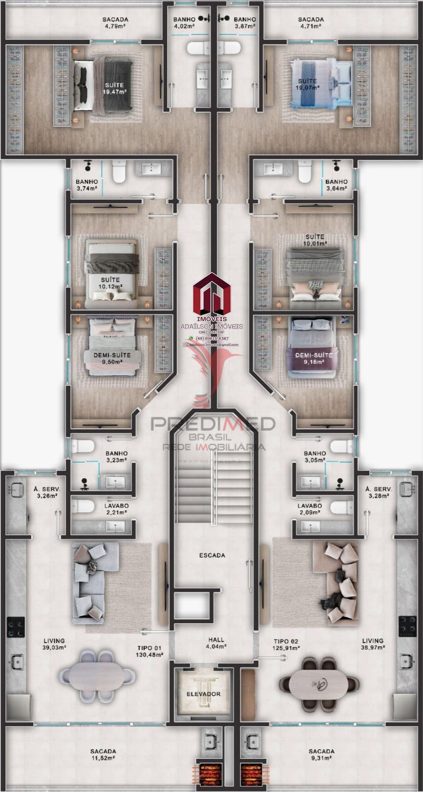 Apartamento, 3 quartos, 99 m² - Foto 4