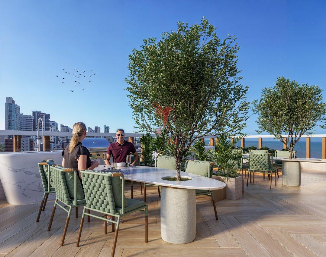 Flat à Venda no Cabo Branco – 400m da Praia! Avenida Buarque João Pessoa - 