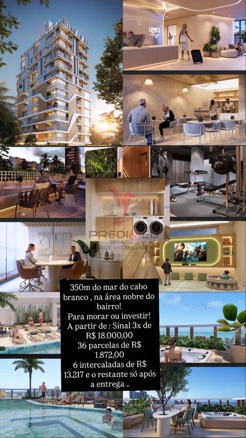 350m do mar do cabo branco Avenida Monsenhor Odilon Coutinho João Pessoa - 