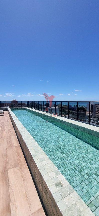 Flat na praia ponta de campina em Jo&atilde;o Pessoa Rua Henrique Siqueira Cabedelo - 