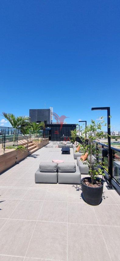 Flat na praia ponta de campina em Jo&atilde;o Pessoa Rua Henrique Siqueira Cabedelo - 