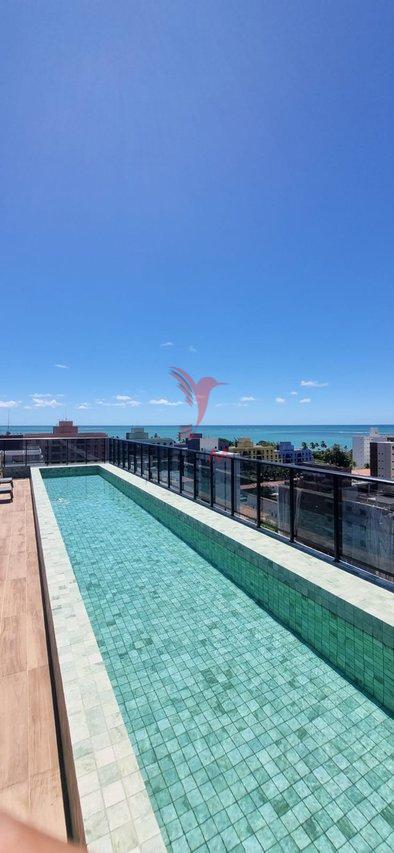 Flat na praia ponta de campina em Jo&atilde;o Pessoa Rua Henrique Siqueira Cabedelo - 