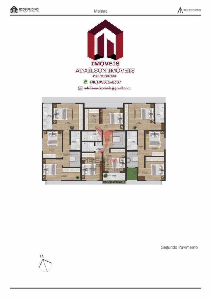 Casas &agrave; venda no condom&iacute;nio fechado Kauai Eco Residence  Florian&oacute;polis -SC Campeche Servidão Correio Sul Florianópolis - 