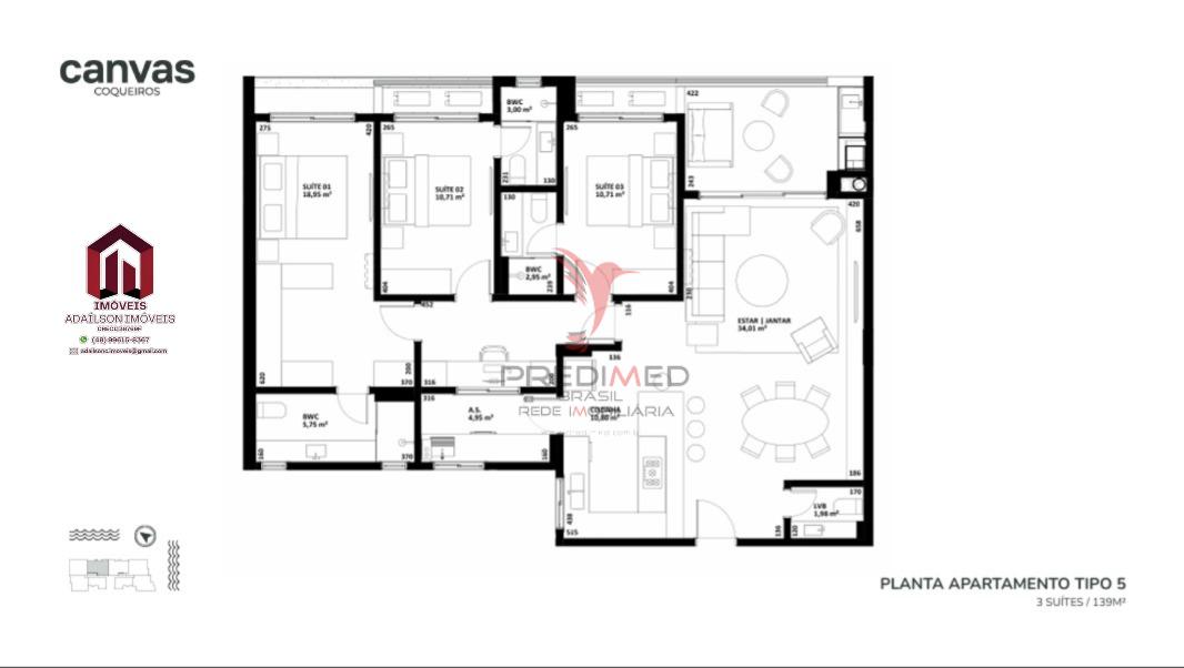 Sinta a experi&ecirc;ncia de morar no Canvas Residence Florian&oacute;polis SC BRASIL  Florianópolis - 