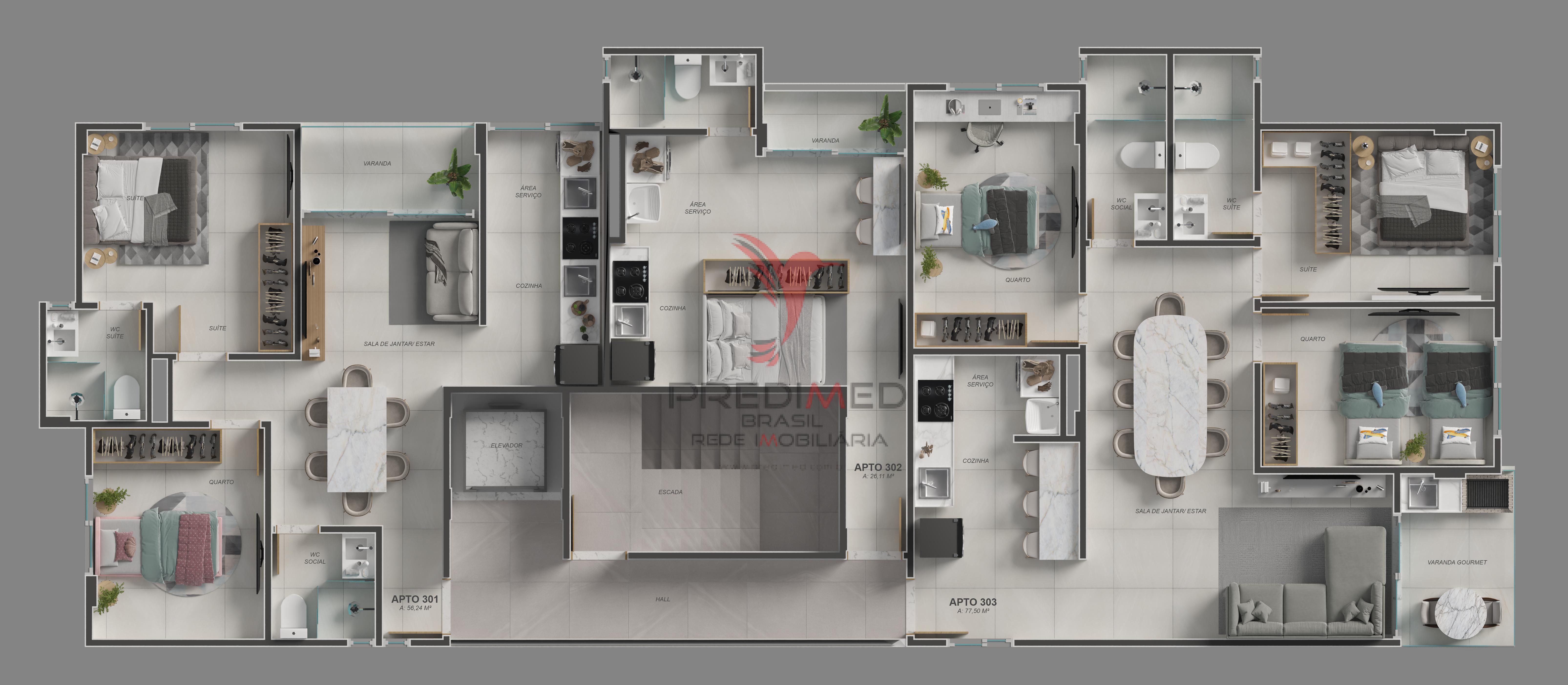 Apartamento lan&ccedil;amento Brisamar Rua Cassimiro de Abreu João Pessoa - 