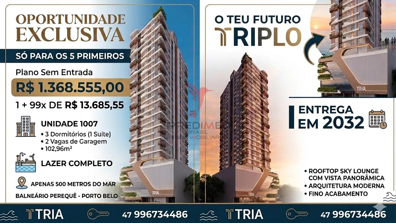 Apartamento em Porto Belo com uma oferta exclusiva para as  5 primeiras reservas Rua Rubens Alves - - 