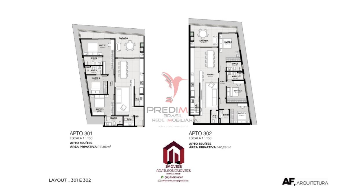 Unidades habitacionais do Terr&aacute; Jurer&ecirc; Rua das Pira&uacute;nas, Jurer&ecirc;, Florian&oacute;polis - SC Brasil Rua das Piraúnas Florianópolis - 