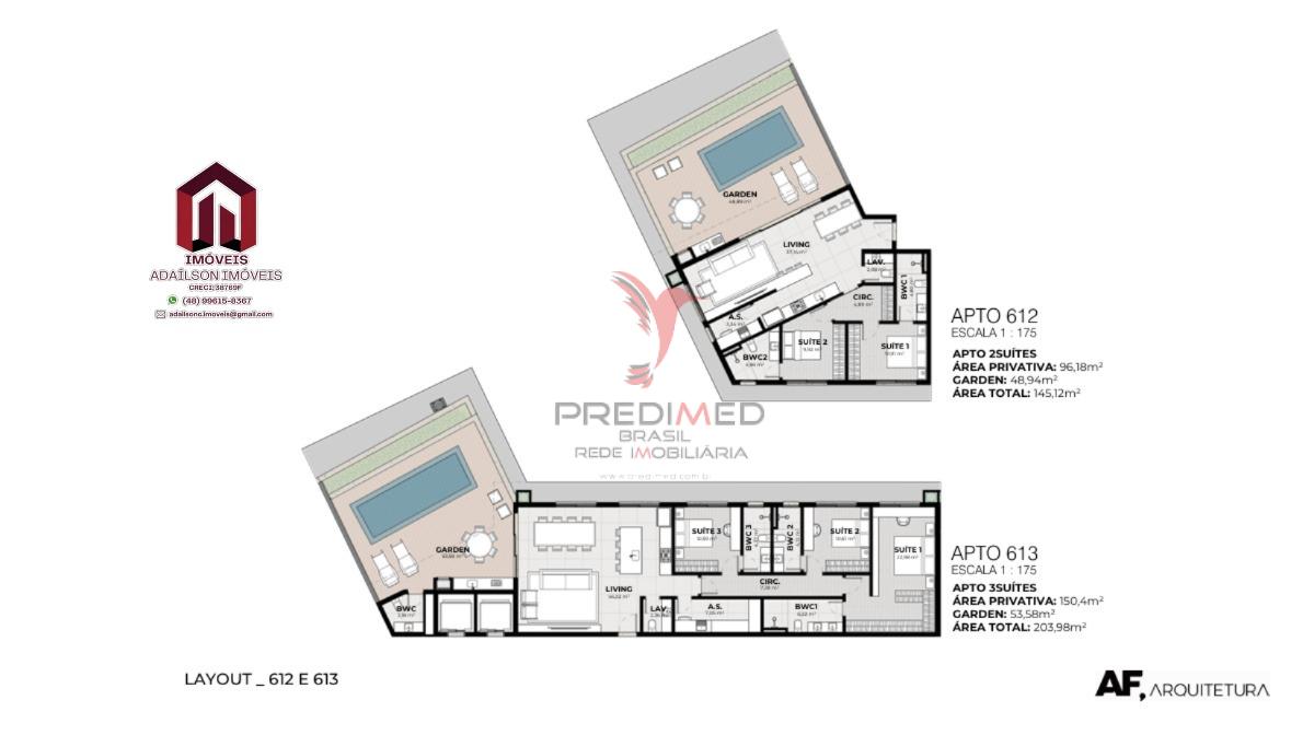 Unidades habitacionais do Terr&aacute; Jurer&ecirc; Rua das Pira&uacute;nas, Jurer&ecirc;, Florian&oacute;polis - SC Brasil Rua das Piraúnas Florianópolis - 