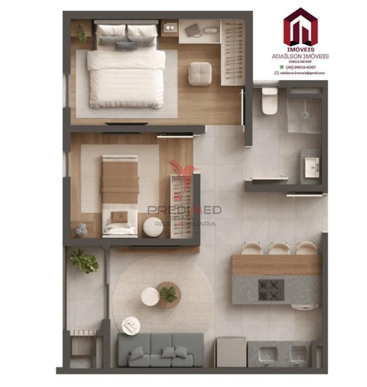 Residencial Viva Serenit&aacute;: o novo Lan&ccedil;amento em Bigua&ccedil;u SC Rua Idelfonso Manoel Jacques Biguaçu - 