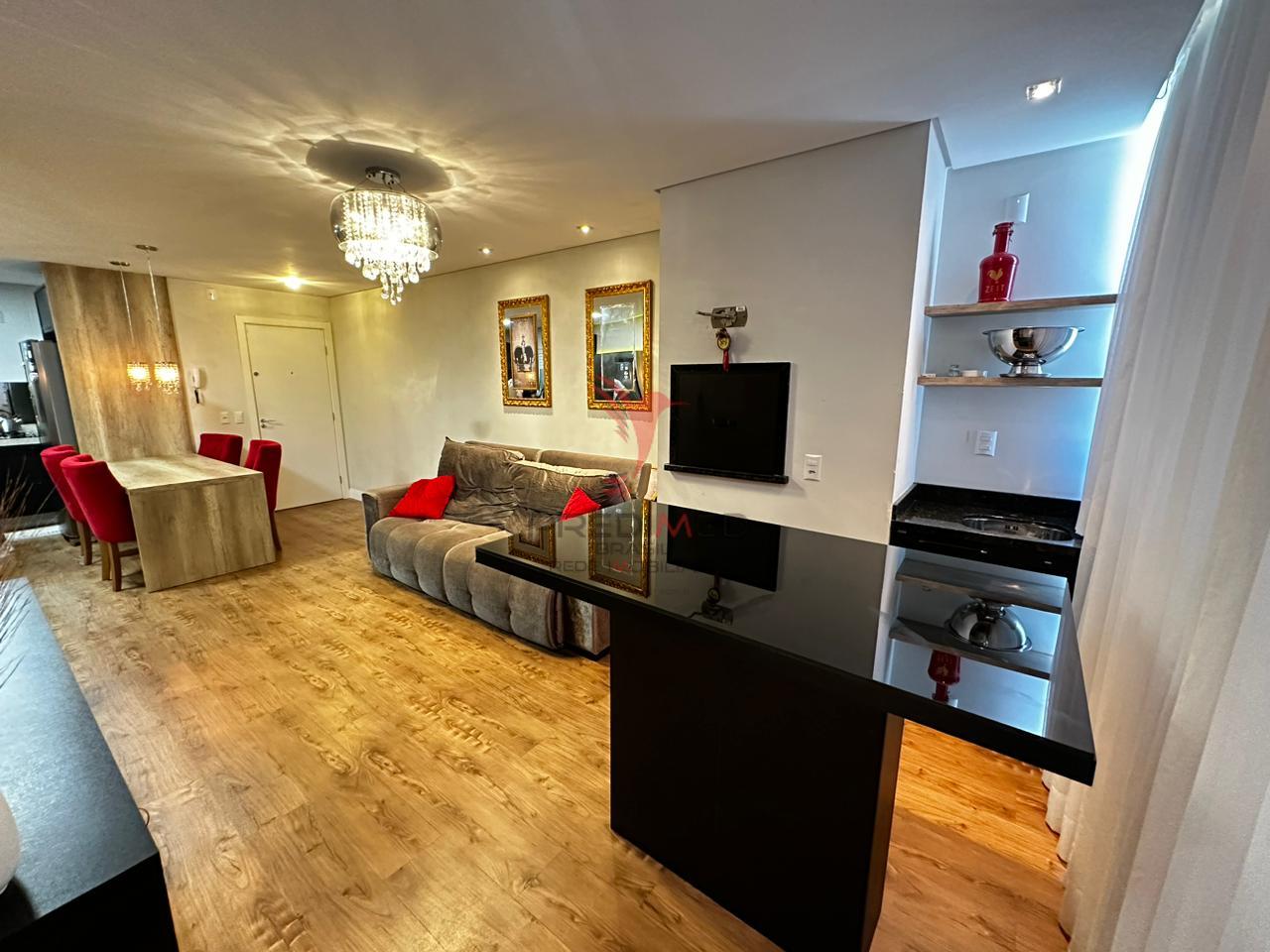 Apartamento de 3 Quartos , Mobiliado, sacada e churrasqueira , no Jaragu&aacute; Esquerdo. SC Rua Jones Chiodini Jaraguá do Sul - 