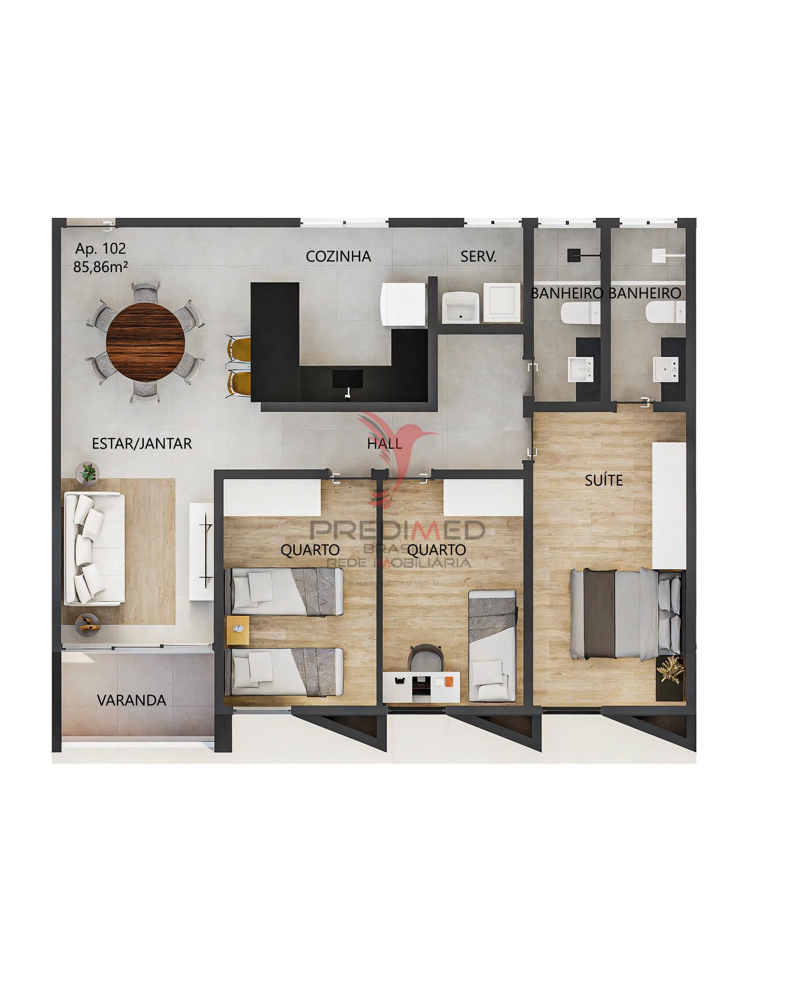 Apartamento no Bairro dos Estados Avenida Maranhão João Pessoa - 