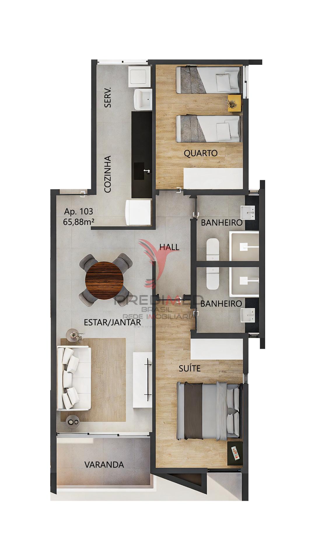 Apartamento no Bairro dos Estados Avenida Maranhão João Pessoa - 